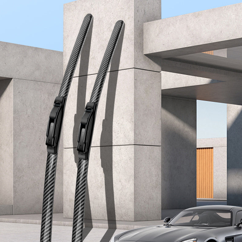 🌈 Tysta, benfria vindrutetorkare i kolfiber - ger din bil stil, tystnad och klarhet!